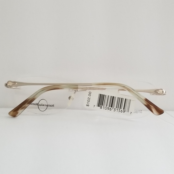 NEW NATURALLY RIMLESS NR 359 Gold 52-18-135 - Picture 7 of 16